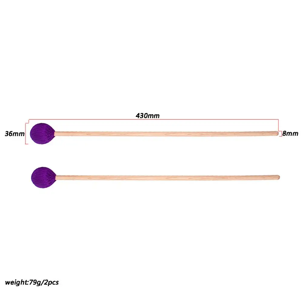 1 пара мягких шерстяных головок деревянный сердечник Precussion голени Кленовая ручка идеальный вес и баланс