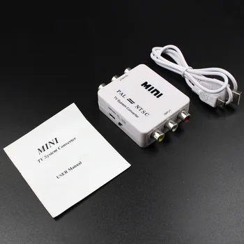

PAL/NTSC System Converter P/N Inter-Transfer Pal to NTSC / NTSC to PAL Converter Adapter White