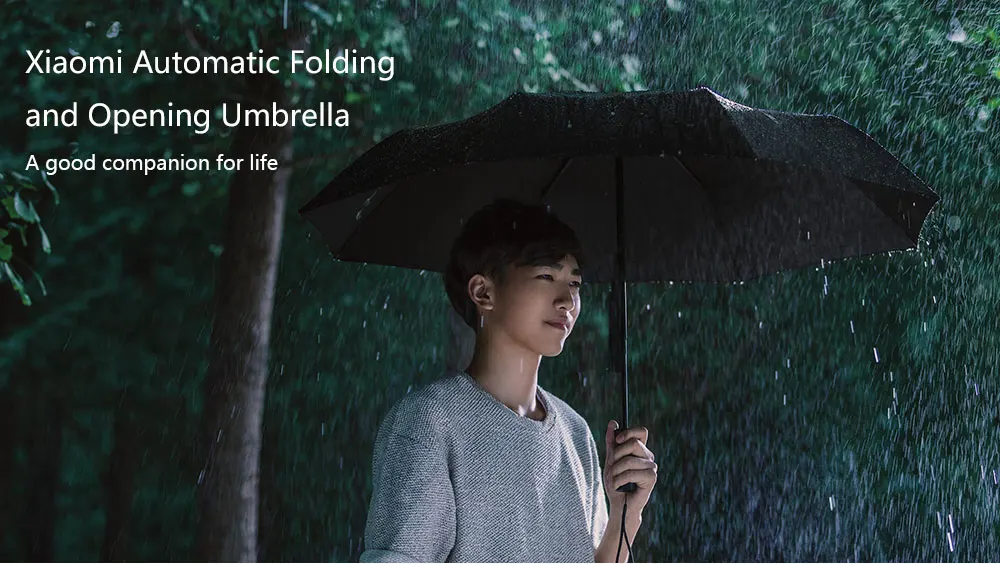 Xiaomi Mijia Automatic Sunny Rainy Umbrella Aluminum Windproof Waterproof UV Umbrella Man woman Summer Winter (2)