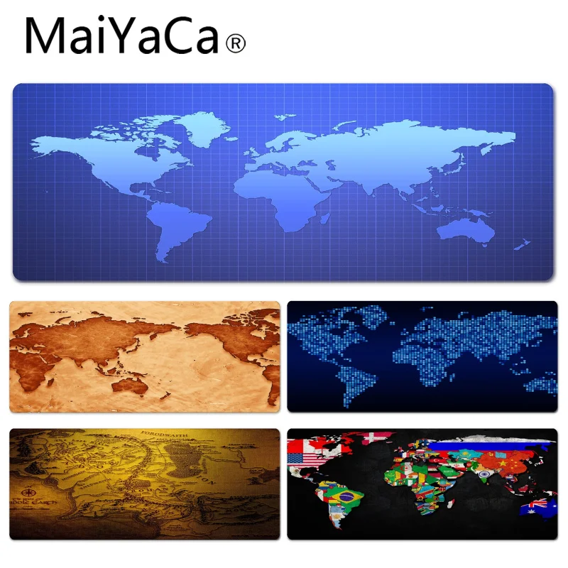 

MaiYaCa Worldmap Large Mouse pad PC Computer mat Size for 30x90x0.2cm Gaming Mousepads