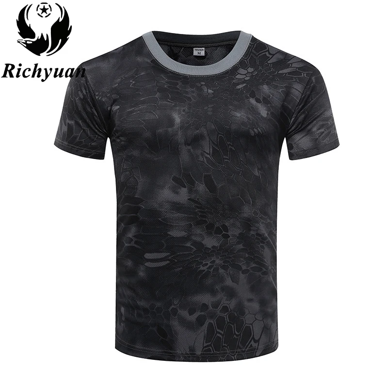2018 Top Sale Men s Tactical T Shirt Us Army T Shirt Military Camouflage t shirt 4