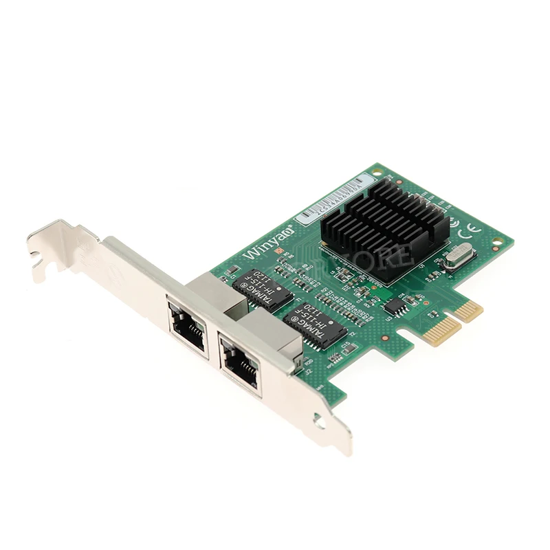 PCI Express X1 2 порта 10/100/1000 Мбит/с гигабитный Ethernet сетевой адаптер для bcm5715 NIC|Платы