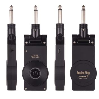 

730MHZ 50M Range Built-In Lithium Wireless Guitar Transceiver Set Rechargeable Battery Range For Electric Guitars Bass