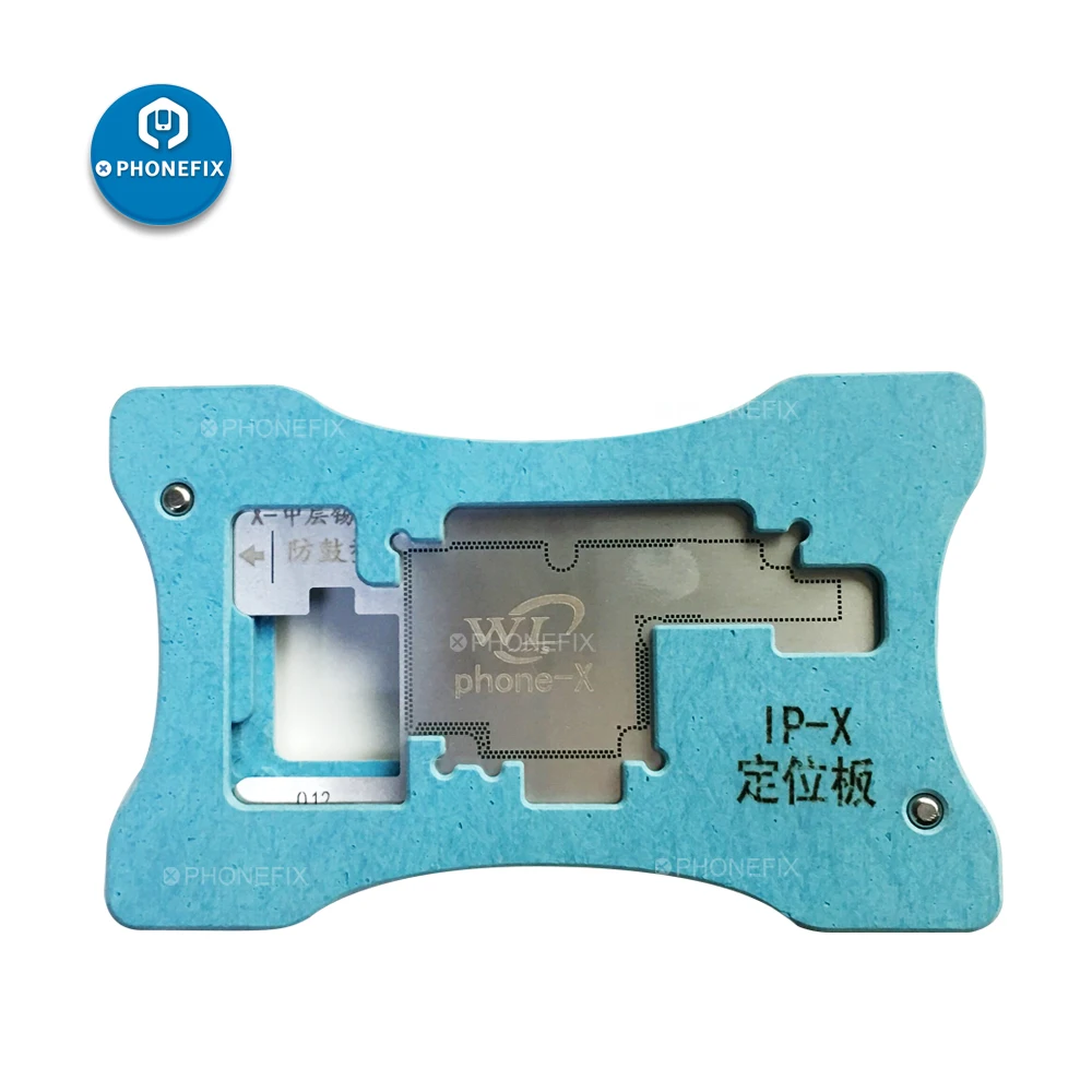 

PHONEFIX WL Middle-level PCB Soldering Repair Fixture with BGA Reballing Stencils for iPhone X Motherboard Repair Platform