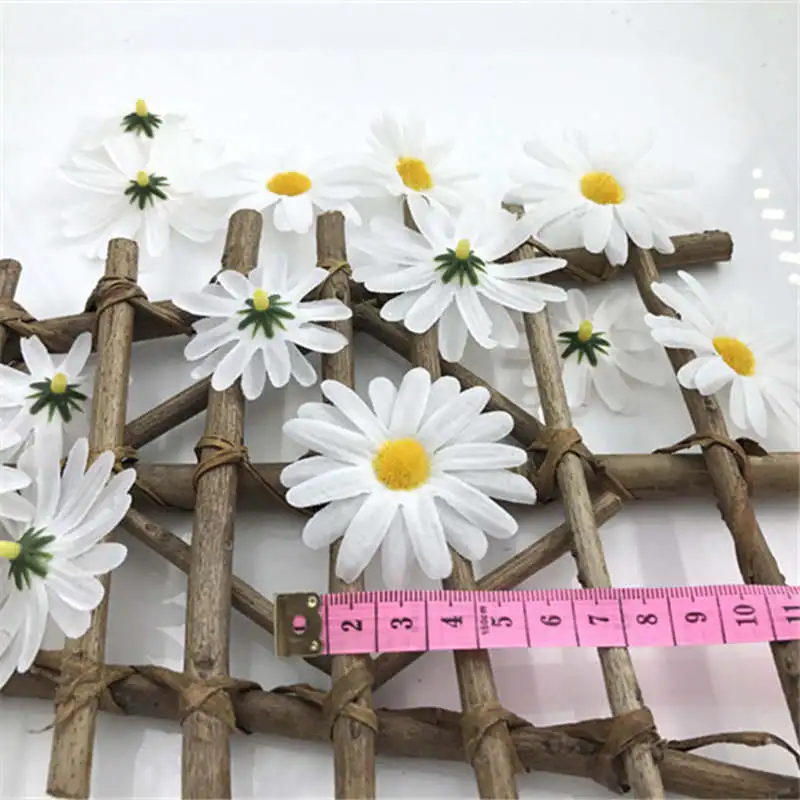 6 шт магазин реквизит ювелирные аксессуары 4,5 см DIY Имитация одноцветной хризантемы цветок многоугольная Маргаритка