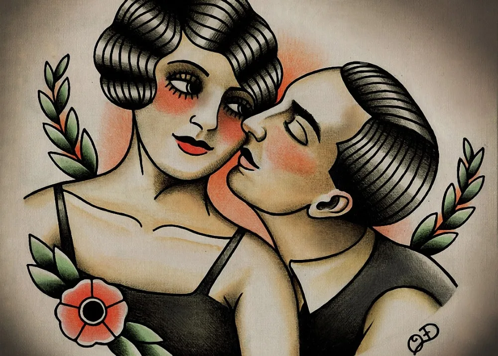 Retro tattoo oral group