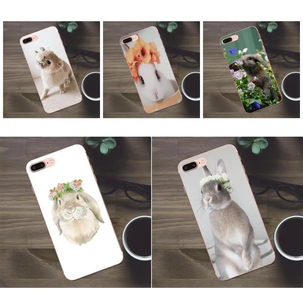 Bixedx TPU Cases Skin Flower Rabbit For Huawei G8 Honor 5C 5X 6 6X 7 8 9 Y5II Mate P7 P8 P9 P10 P20 Lite Plus 2017 | Мобильные