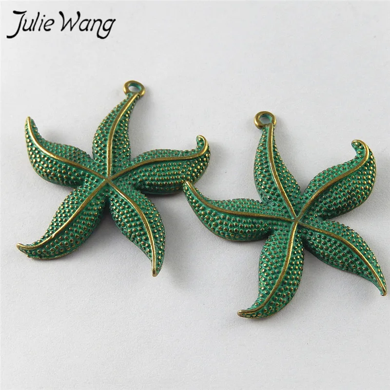 Julie Wang 5 шт. искусственная звезда Подвеска из сплава подвеска для изготовления