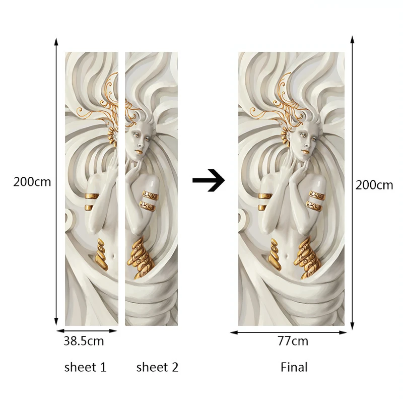 Европейский Beibehang рельеф красота обои Плакат Фреска двери стикер фон стены декоративная живопись Домашний декор