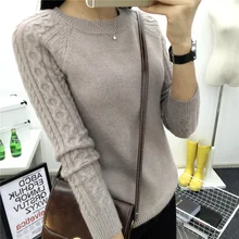 O-neck Twisted Flower Sweater Women 2016 Winter Cashmere Femme Jumpers Long Sleeve Warm Soft Women Sweaters and Pullovers