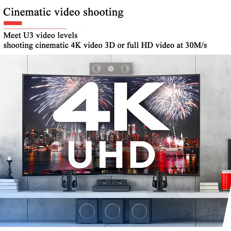 Высокоскоростная SD Карта SanDisk Extreme Pro 32 Гб 64 128 ГБ Class10 300 м/с U3|Карты памяти| |