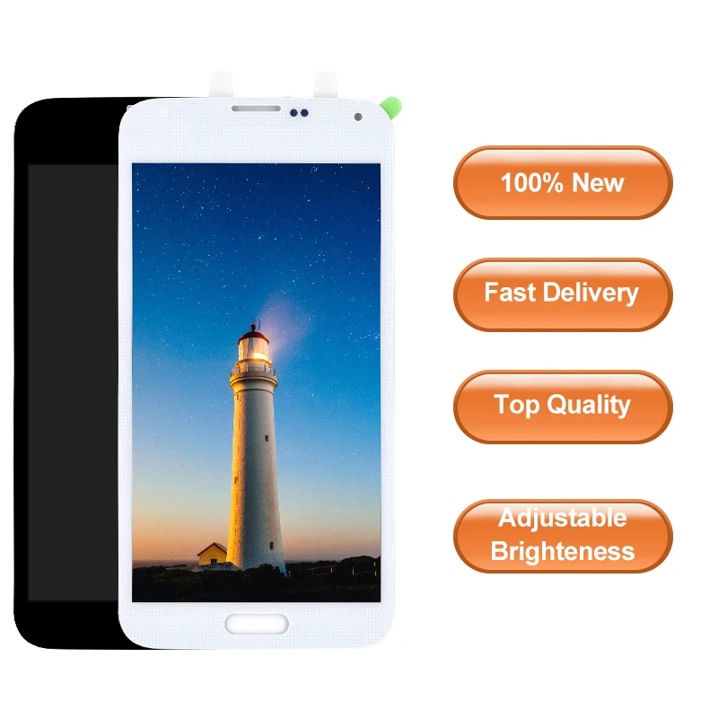 

G900f LCD For Samsung Galaxy S5 G900F G900FD G900M LCD Display Touch Screen Digitizer Home Button Assembly For Samsung S5 LCD