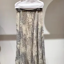 Новая весенне-летняя женская юбка со звездами и принтом в сложенном виде Расклешенная юбка