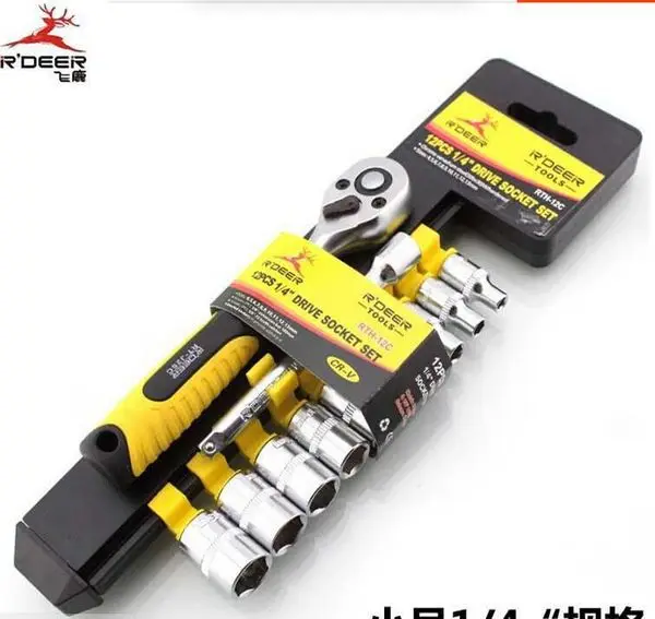 R𧷮R бренд hongkong-6pt 12 шт. 6 3 мм 1/4 &quot72 зуб 6pt Ratchet гнездо набор ключей гаечных NO.RTH-12C