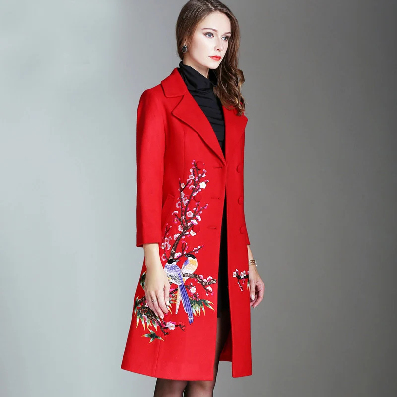Женское длинное пальто с длинным рукавом и отложным воротником|women long coat|long coatslim