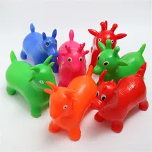 1 шт., надувная лошадь для езды на радуге, надувная игрушка для прыжков, Детские Подарочные игрушки, разные цвета, детские игрушки для животных