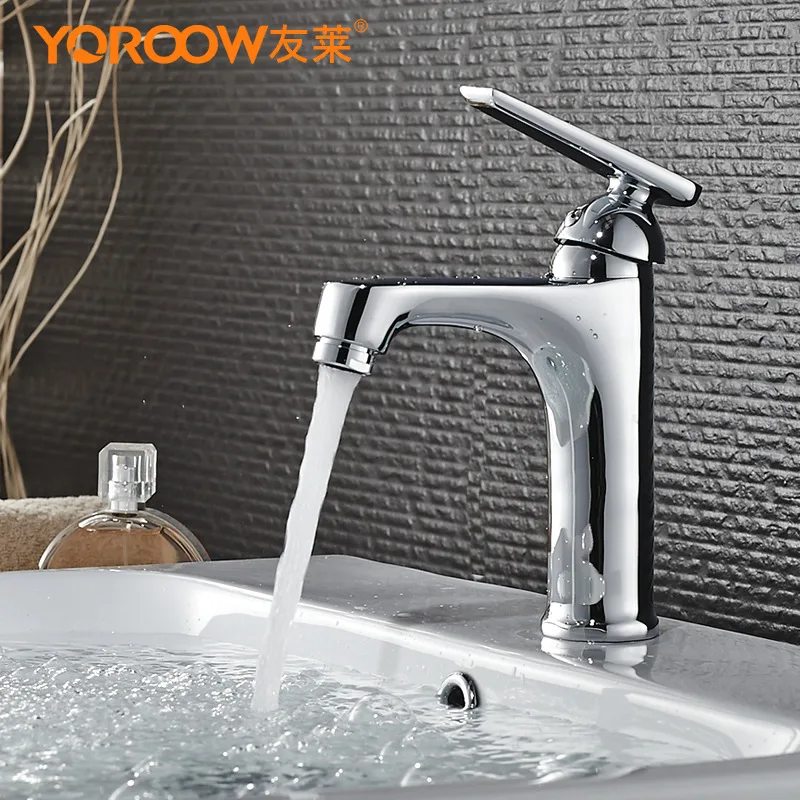 

Washbasin faucet cold and hot single hole copper washbasin faucet basin faucet bathroom bathroom faucet