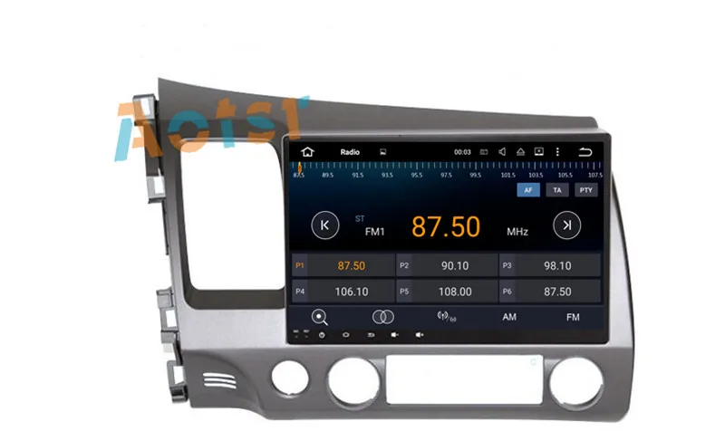 Flash Deal 10.1"The Newest Octa Core Android 8.0 Car No DVD Player Radio GPS Navigation Unit For Honda Civic Sedan 2007 2008 2009 2010 2011 7