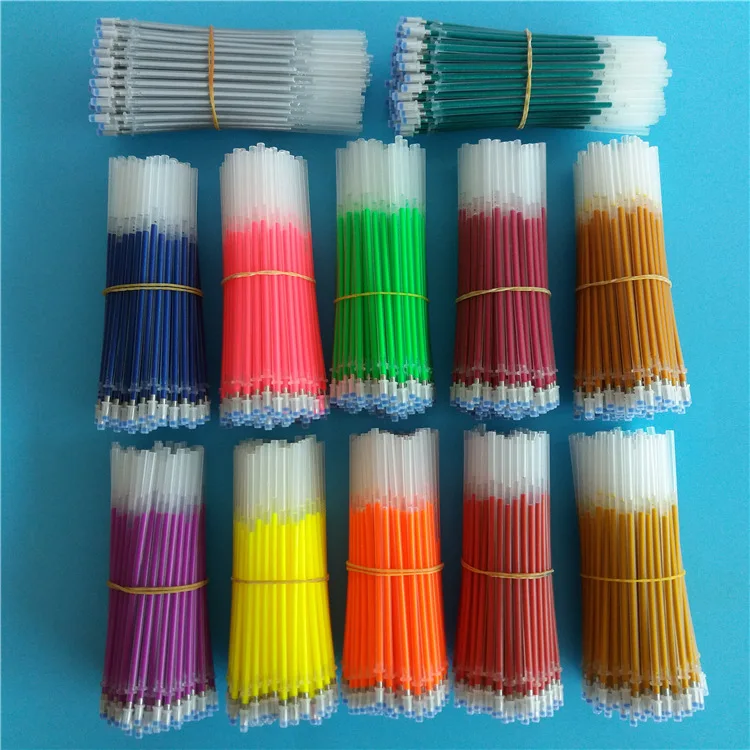 

12 pcs / lot 12-color fluorescent gel pen core flash cartridge refills pitched Jingjing copied by pen refills