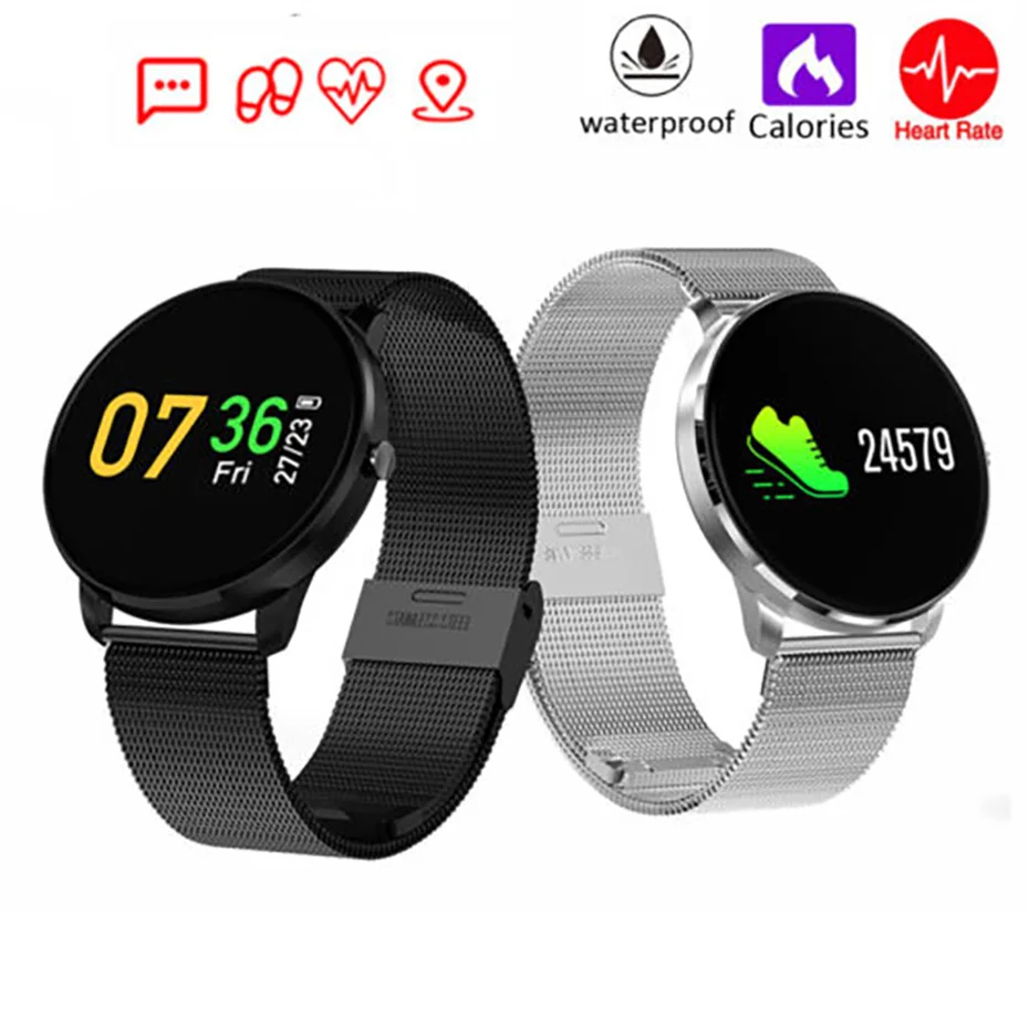 Смарт-браслеты Сенсорный экран Водонепроницаемый Смарт-часы Для мужчин для Android iOS прогноз погоды вызовы напоминание Фитнес браслет