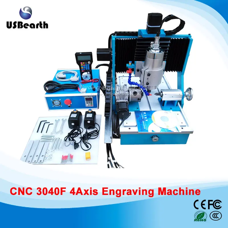 LY CNC маршрутизатор 3040 1500 Вт 4 Ось линейная направляющая металлический гравер машина 3040L мини фрезерный станок по дереву параллельный порт