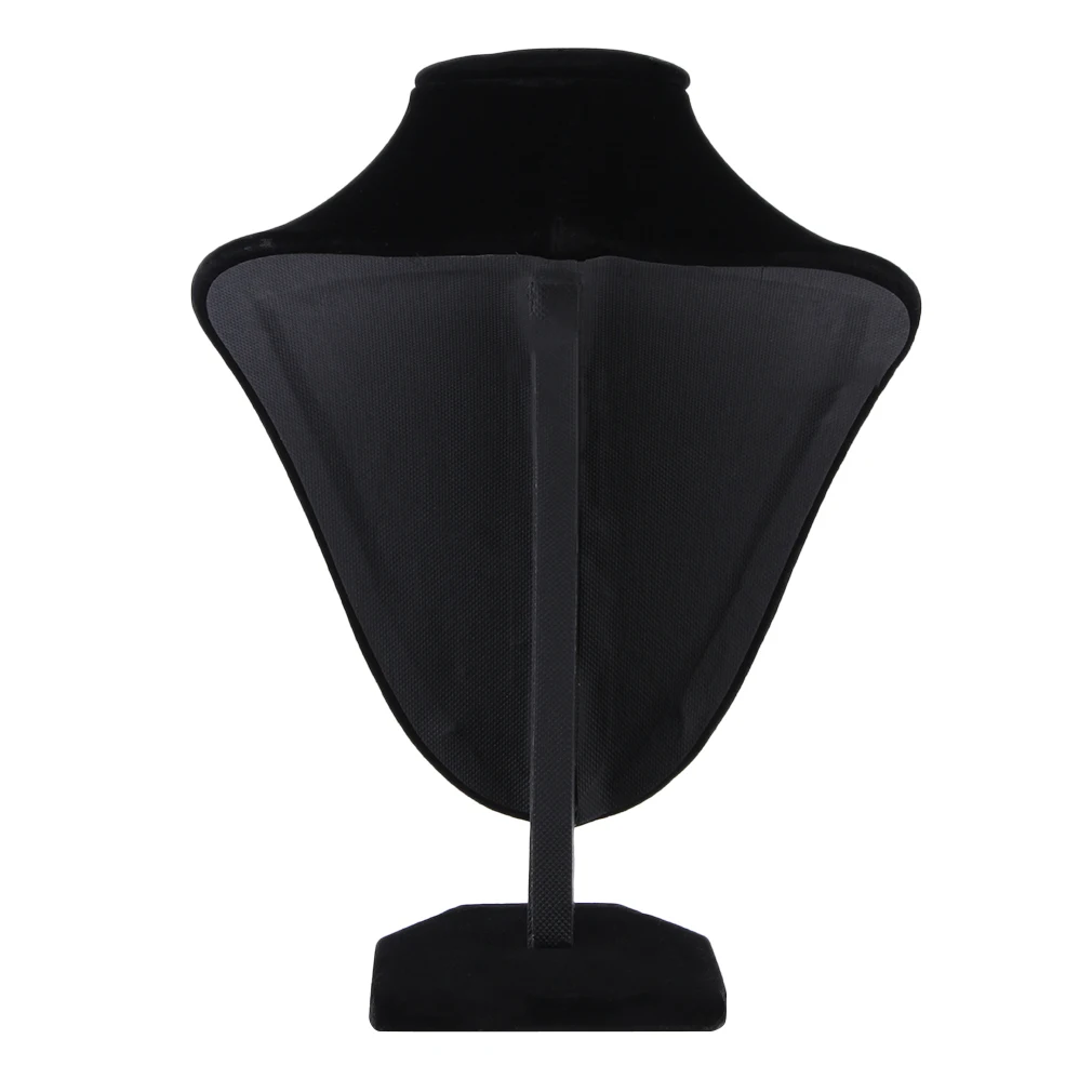 Small Size Necklace Stand Display Rack Black Velvet Jewelry Showing Holder Mannequin Choker Jewelry Organizer Showcase Small Size Necklace Stand Display Rack Black Velvet Jewelry Showing Holder Mannequin Choker Jewelry Organizer Showcase