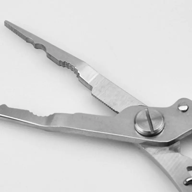 

6.5" Fishing Pliers Split Ring Hook Remover Scissors Grips Fish Tackle Multi-purpose Fishing Pliers
