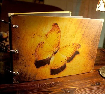 

10-inch DIY Butterfly Pattern Large Album Couples Growing Baby Photo Album Weeding Birthday Gifts Creative Memory Photo Gallery