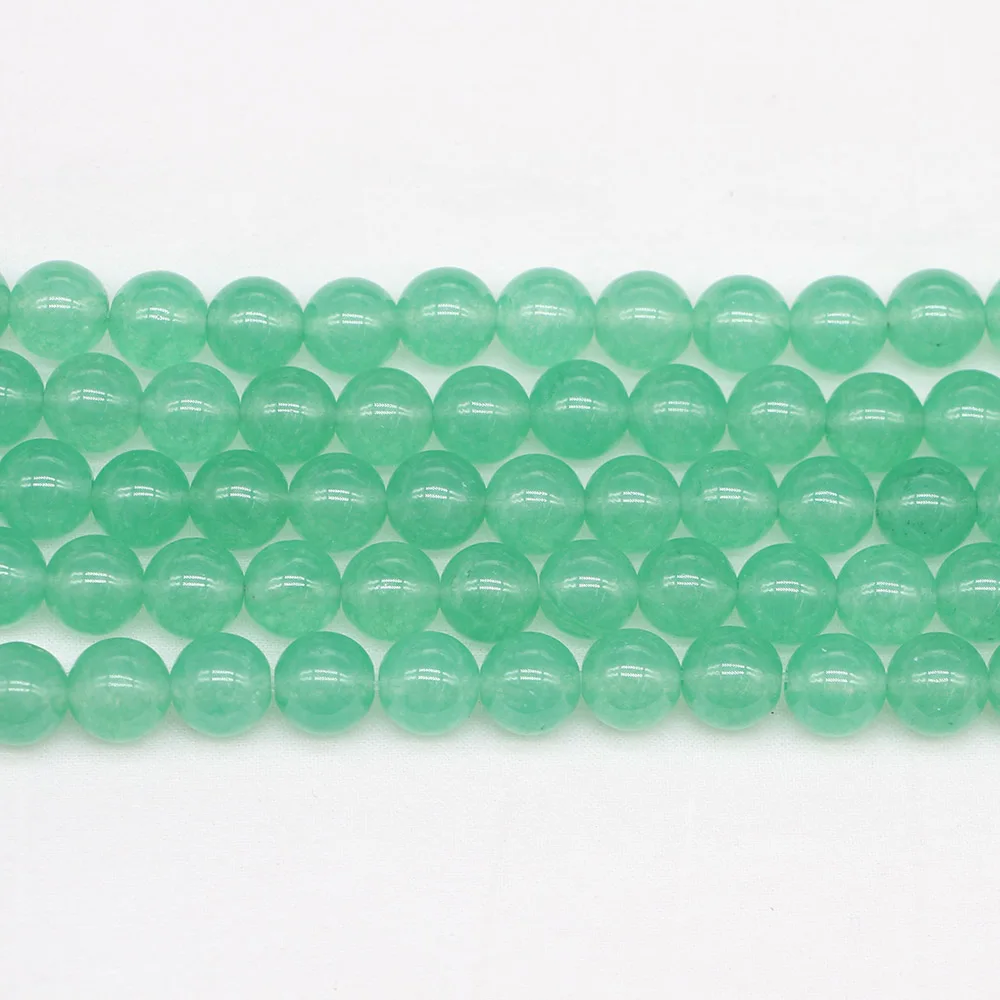 

1strand/lot 4 6 8 10 12 mm Natural Stone Green Aventurine Bead Round Loose Spacer Beads For Jewelry Making Findings DIY Bracelet