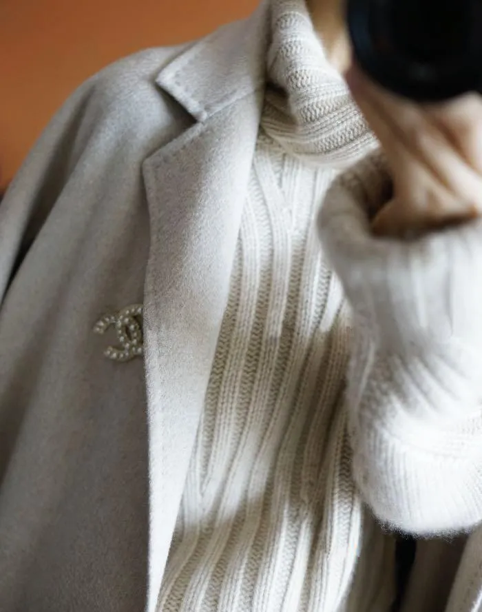 Зима ленивый свободные трикотажные Для женщин кашемировый свитер высокий воротник сплошной Цвет теплая шерсть свитер Толстый Пуловер