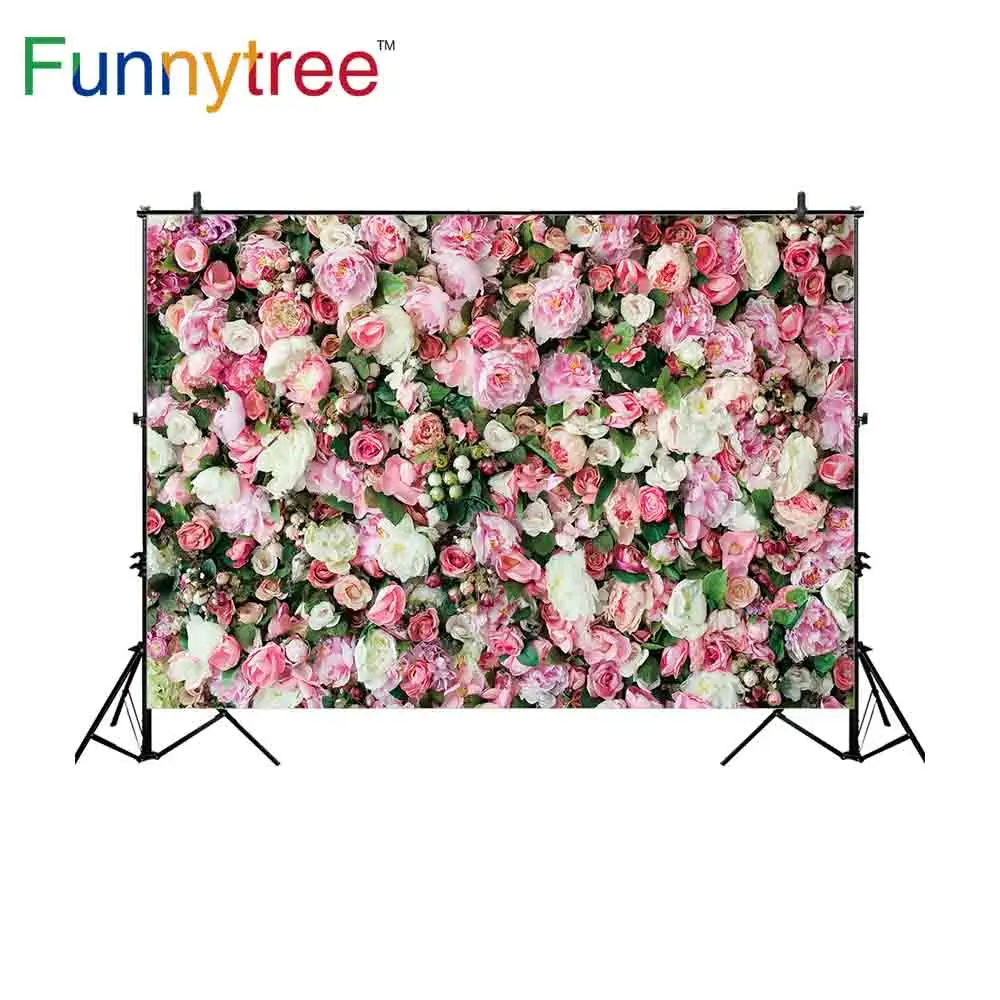 Фотофон Funnytree для фотостудии цветок Весна Свадьба красочный профессиональный