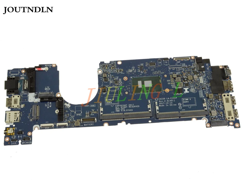 JOUTNDLNFOR Dell Latitude 7480 материнская плата для ноутбука CAZ02 LA-E131P 0J58P 00J58P CN-00J58P W/SR33Z i7-7600 CPU |