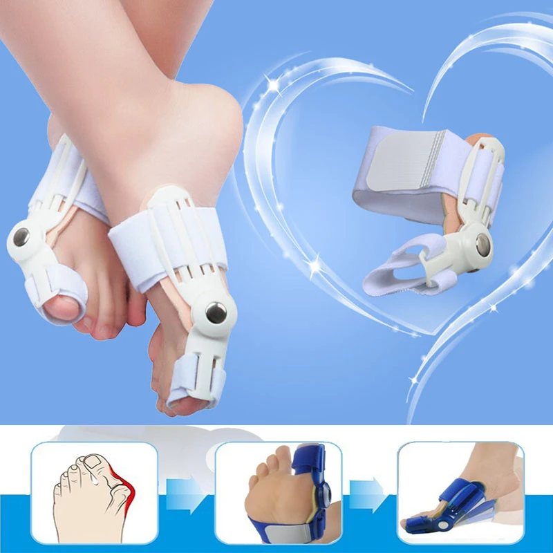 

Big Toe Bunion Device Splint Straightener Hallux Valgus Pro Braces Toe Correction Foot Pain Relief Thumb Care Daily Orthotic W08