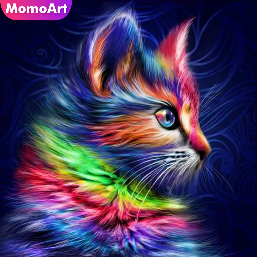MomoArt Алмазная Вышивка Кот мультфильм полное сверление алмазная живопись