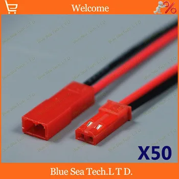 

50 pairs 2 pin JST/SYP Connector Male&Female socket plug with 2*10cm cable for Auto,E-Bike,boat,LCD,LED ect.