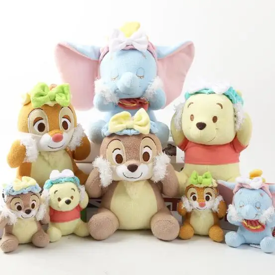 

Hot 22cm Bear Dumbo Elephant squirrel Plush Toys Cute Soft Stuffed Baby Plush doll Gifts