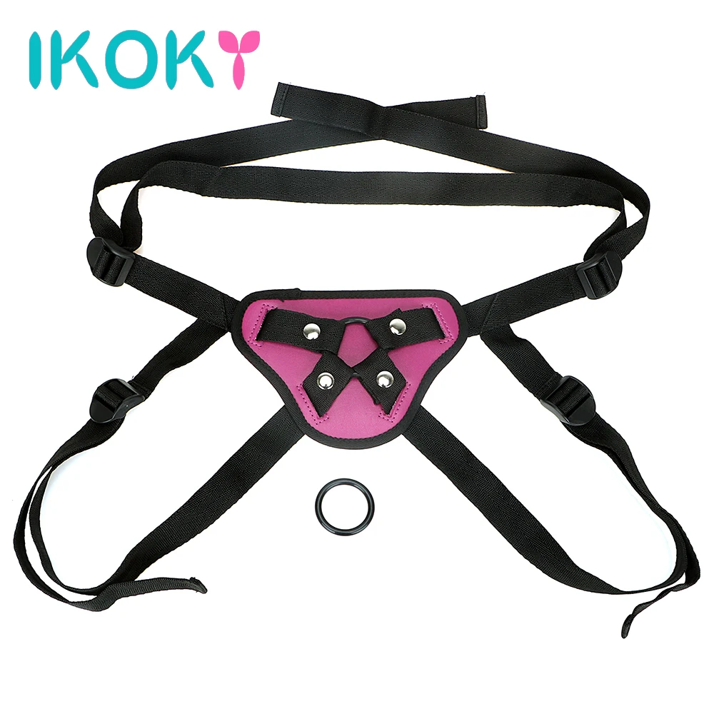 Ikoky Roleplay Wearable Strap On Dildos Pants Lesbian Underwear Sex Pants Strapon Penis Bondage 