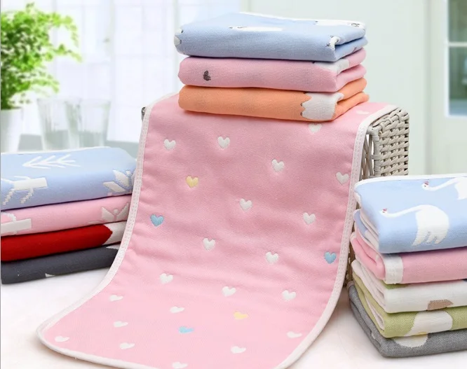 Children Washcloth Baby Feeding Baby Face Towels Washers Hand Cute Cartoon Wipe Wash Cloth Cotton Face Towel Baby Boy Girl Towel