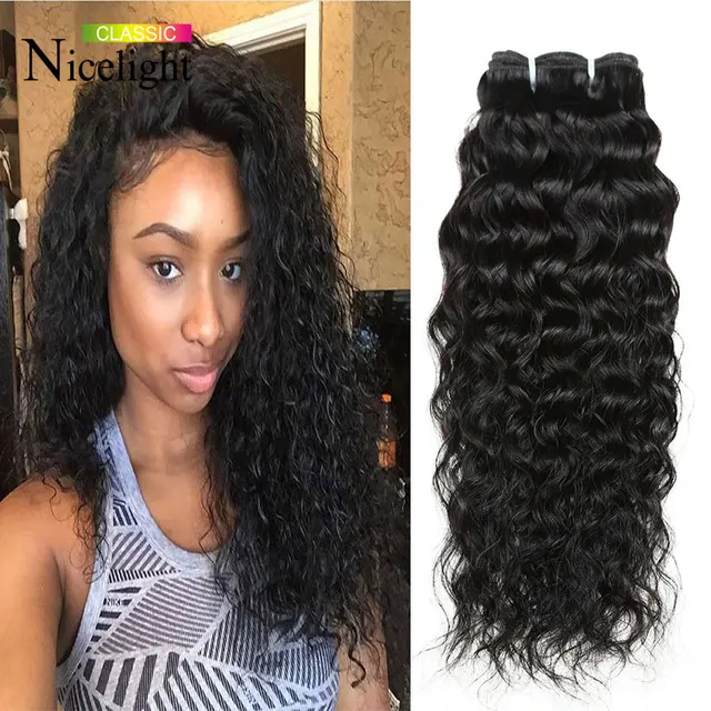 3 Bundles Virgin Cambodian Water Wave Silky Wavy Weave 3 Bundles Virgin Cambodian Water Wave Silky Wavy Weave Hair Natural Curl Qingdao Hot