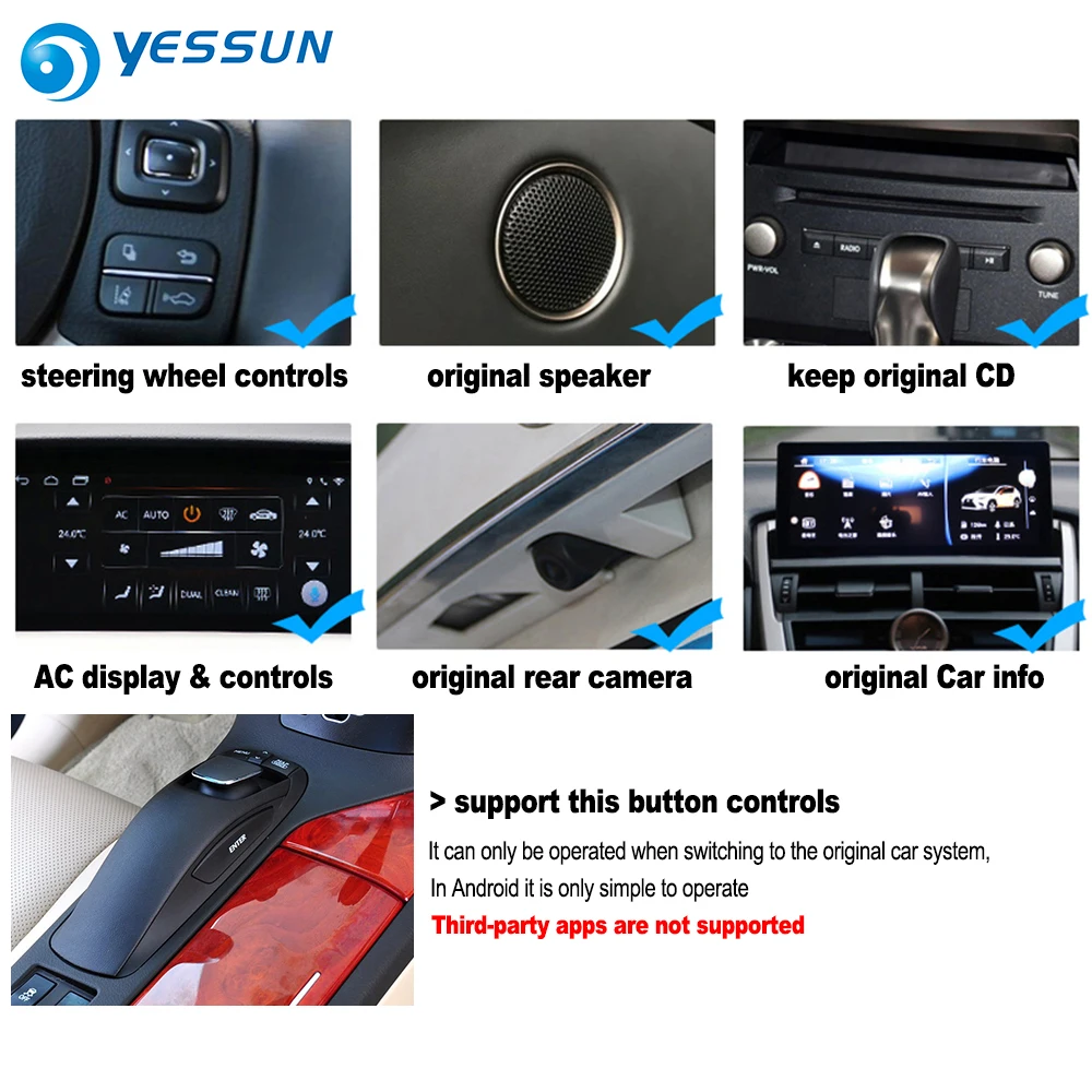 For Lexus RX450h RX 450h Car Radio Stereo GPS Navigation Screen Multimedia System DVR Driving Video Recorder