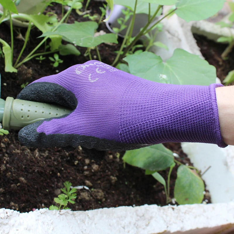 

1 Pair Garden Gloves Garden emulsion Gloves for garden excavation planting outdoor general protective work gloves Hot Selling