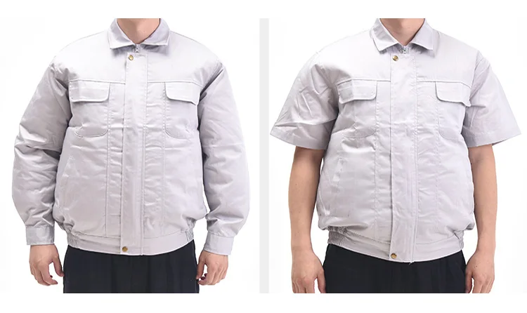 Summer Cooling Air Conditioning Clothes Charging with Fan Clothing Outdoor Welder Working Long  Short Sleeve Fan Jackets (12)