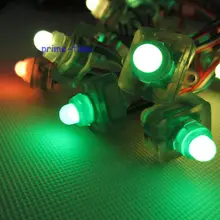 5 В WS2801 IC 12 мм квадратной формы LED Pixel Светодиодный модуль строка, водонепроницаемый полный цвет RGB, 50 шт. WS2801 IC управления 50 пикселей