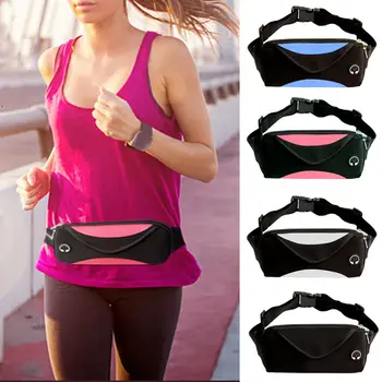 

2019 Waterproof Waist Packs Exercise Running Belt Bum Buckle Waist Pouch Casual Fanny Pack Camping Sport Hiking Portable Zip Bag