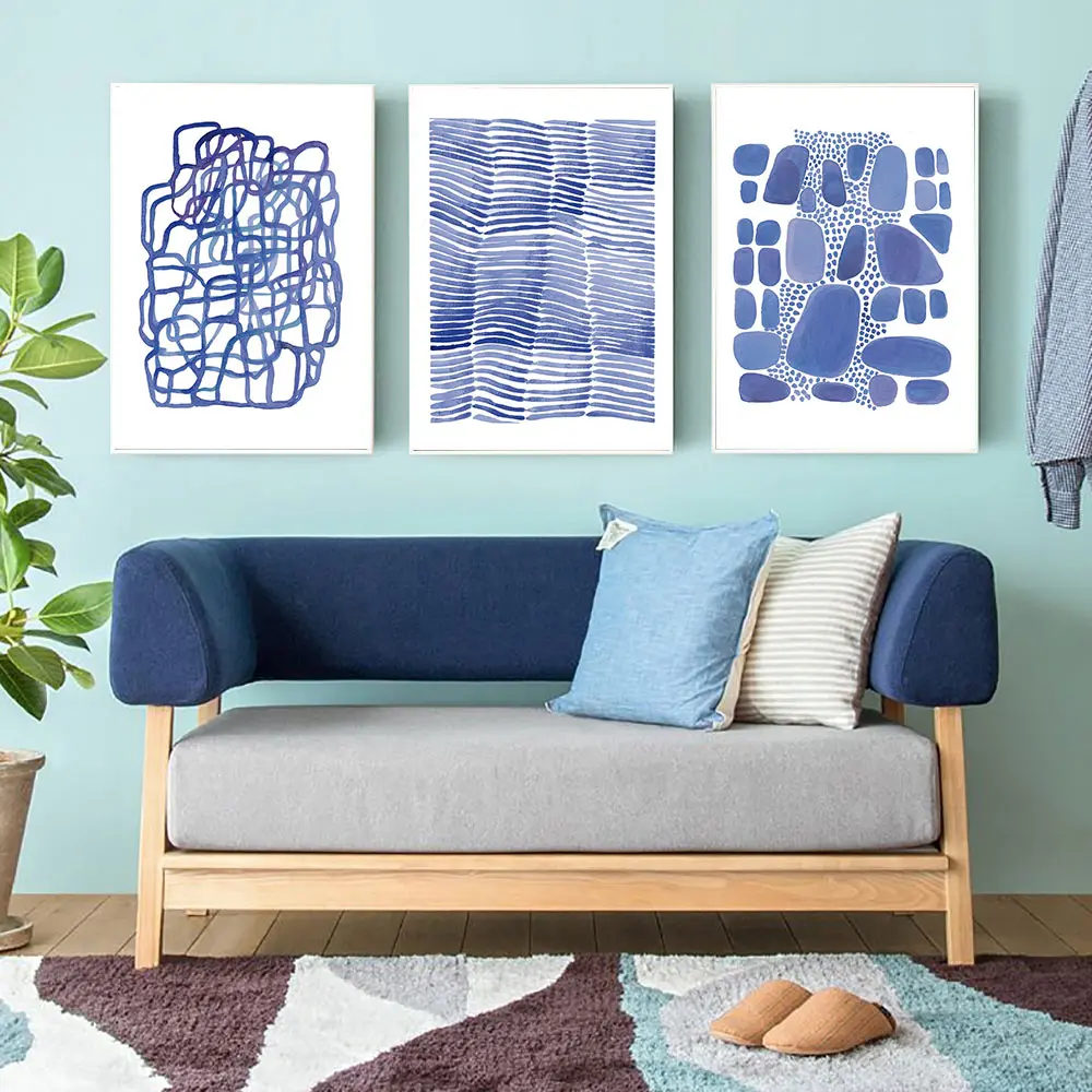 Paintings Modern Abstract Painting Canvas Landscape Poster Nordic Art Wall Pictures Living Room Poster Mountains Unframed