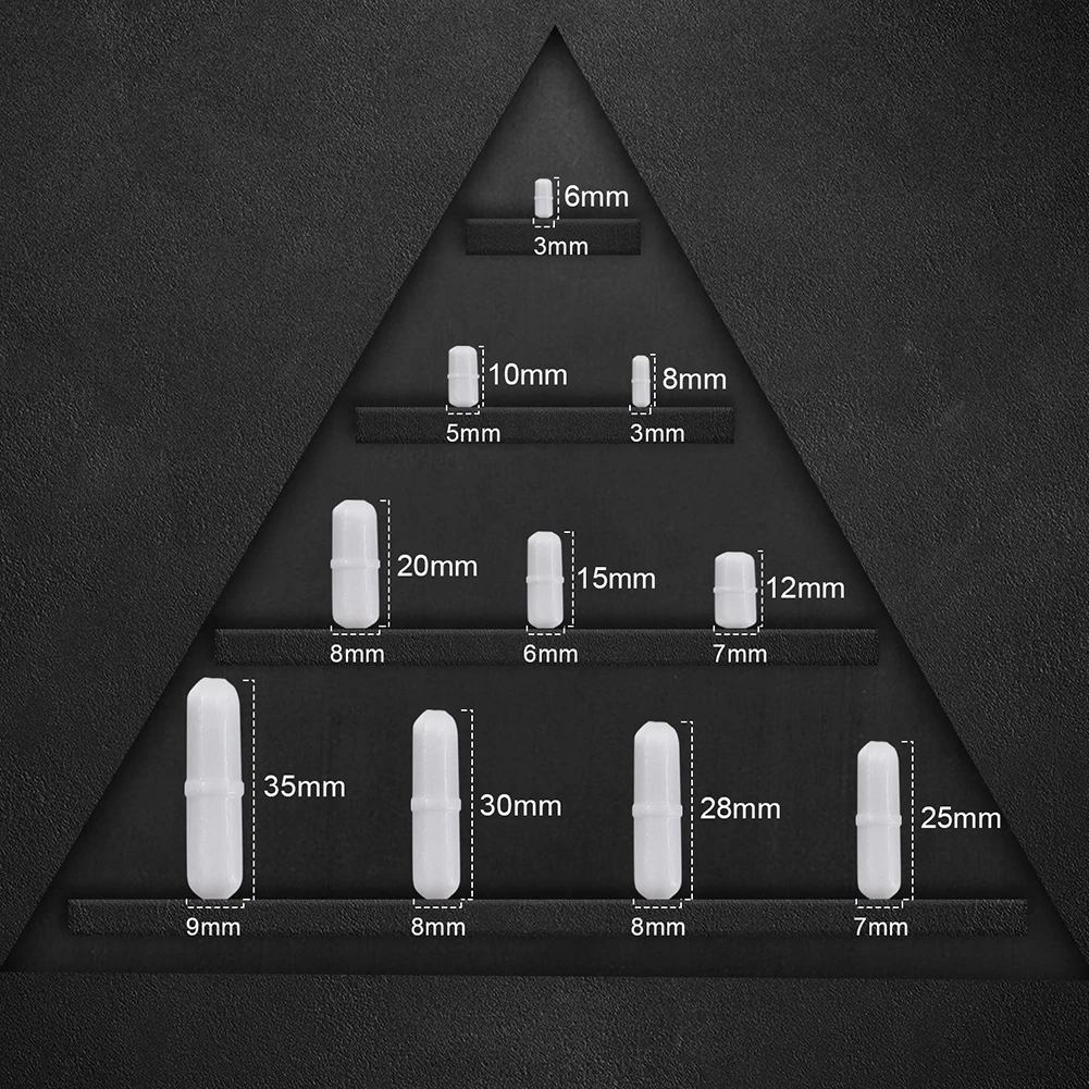 

7Pcs/set Chemical PTFE Mixer Magnetic Rotating Research Practical Spinbar Stirrer Corrosion Resistant Stirring Bar Laboratory