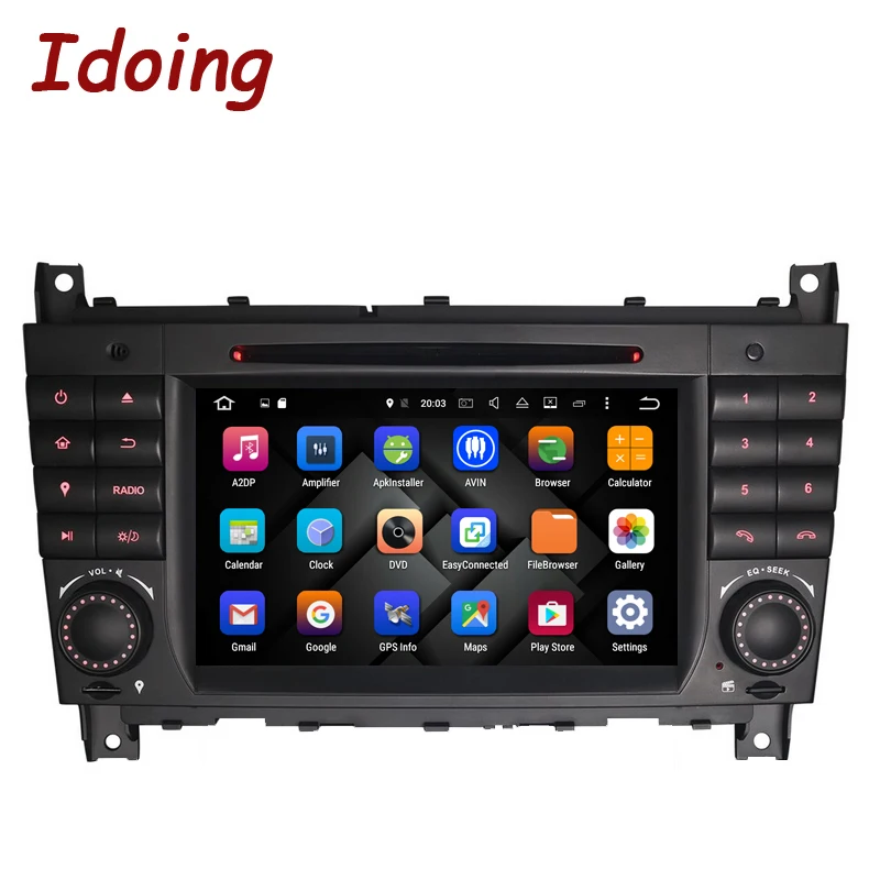 Top Idoing2Din Steering Wheel For Mercedes/Benz/W209/203Android7.1Car DVD Multimedia Player GPS Navigation Bluetooth TV3G WIFI Radio 2