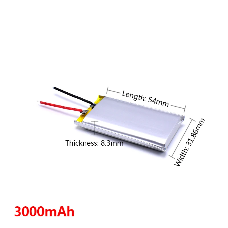 

FGHFG 823260 3.7V Real Capacity 3000mah (polymer lithium ion battery) Li-ion battery for tablet pc 7 inch MP3 MP4 For Dropship