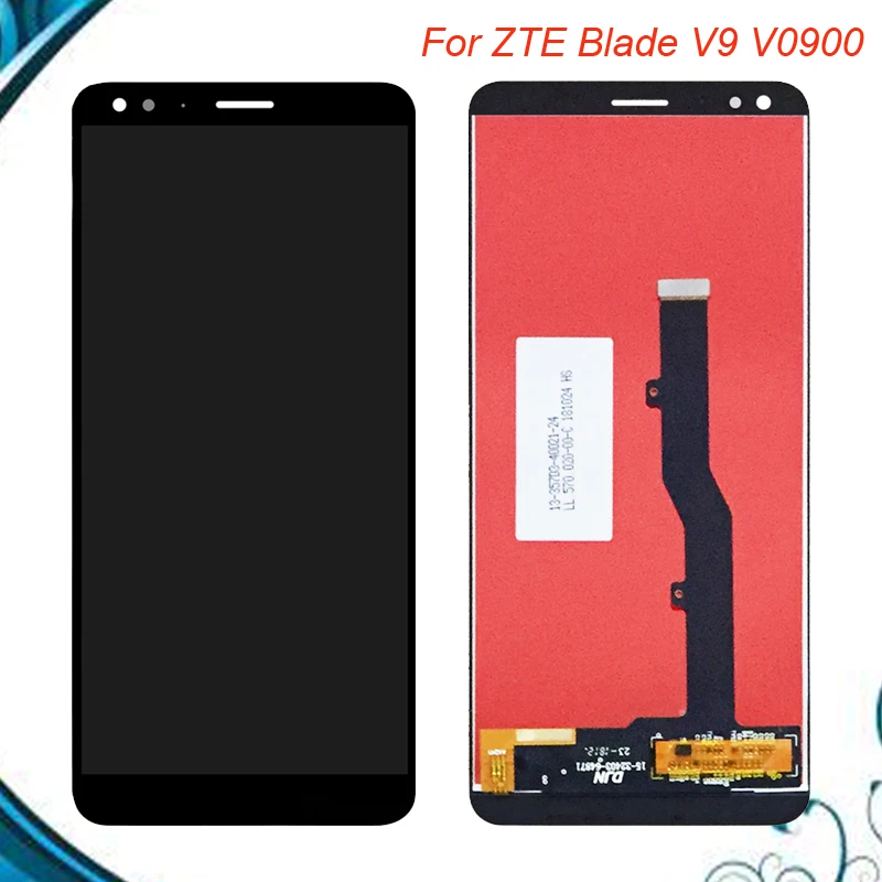 

5.7" Black / Gold For ZTE Blade V9 V0900 Full LCD DIsplay+Touch Screen Digitizer Assembly Replacement