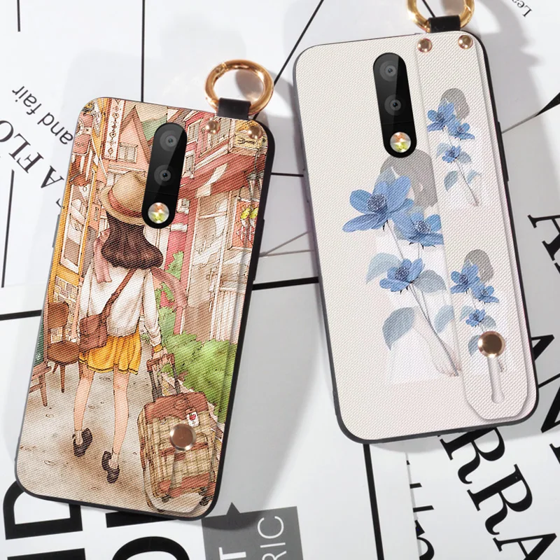 

Luxury Strap Case For Nokia 5 6 7 X5 X6 X7 2018 8 9 PureView Pretty Flower Holder Case For NOKIA 5.1 6.1 8.1 Plus Back Cover